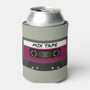 Lila Mix-Tape - 80er und 90er Retro  Geschenk Dosenkühler