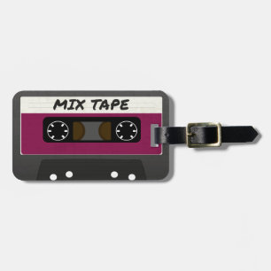 Lila Mix-Tape - 80er und 90er Retro  Geschenk Gepäckanhänger