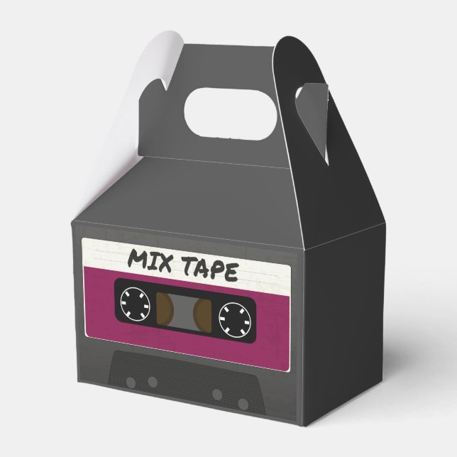 Lila Mix-Tape - 80er und Retro-Inspiriert Geschenk Geschenkschachtel (Vorderseite)