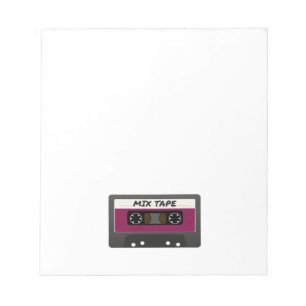 Lila Mix-Tape - 80er und Retro-Inspiriert Geschenk Notizblock