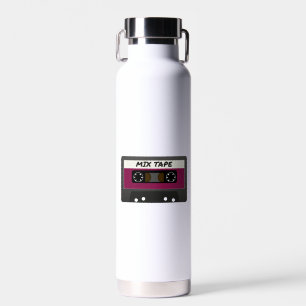 Lila Mix-Tape - Retro-Geschenk im Stil der 80er un Trinkflasche