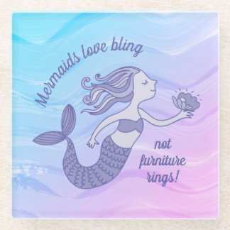 Lila Möbelbeschläge verschwimmen nicht Glasuntersetzer