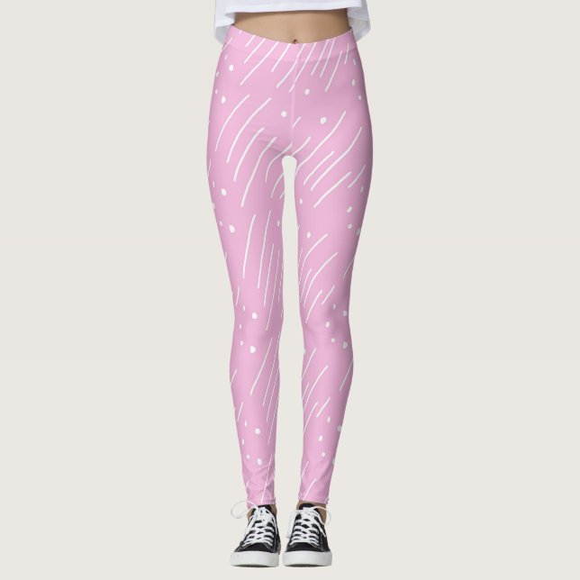 Lila Mod-Leggings Leggings (Vorderseite)