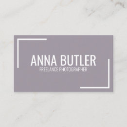 Lila Modern Einfach Minimalistisch Beruflich Schli Visitenkarte