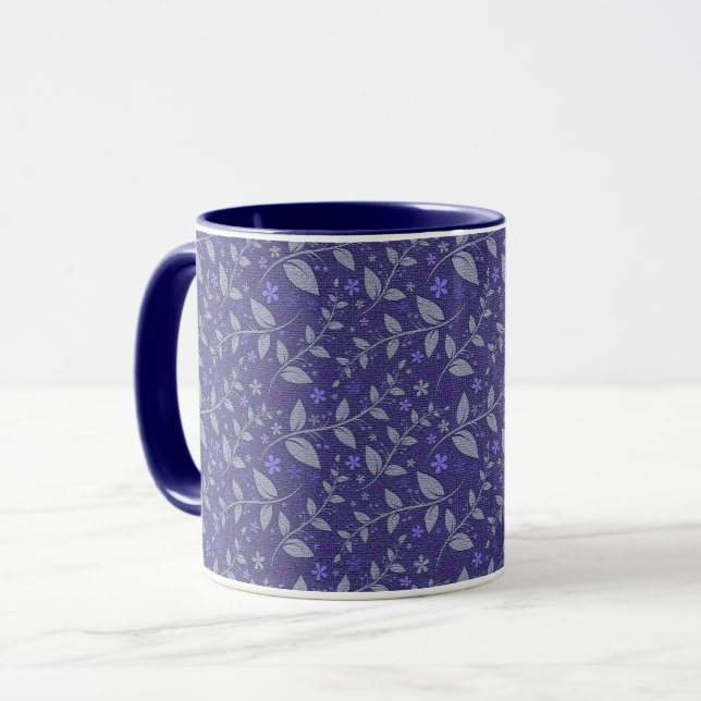 Lila Moderne Elegante Tasse (Vorderseite Links)