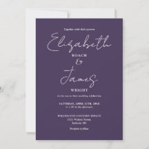 Lila Moderne Minimalistische, elegante Script-Hoch
