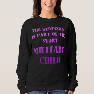 Lila Monat des militärischen Kindes Teil 8 Sweatshirt