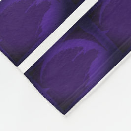 Lila Mond Fleecedecke