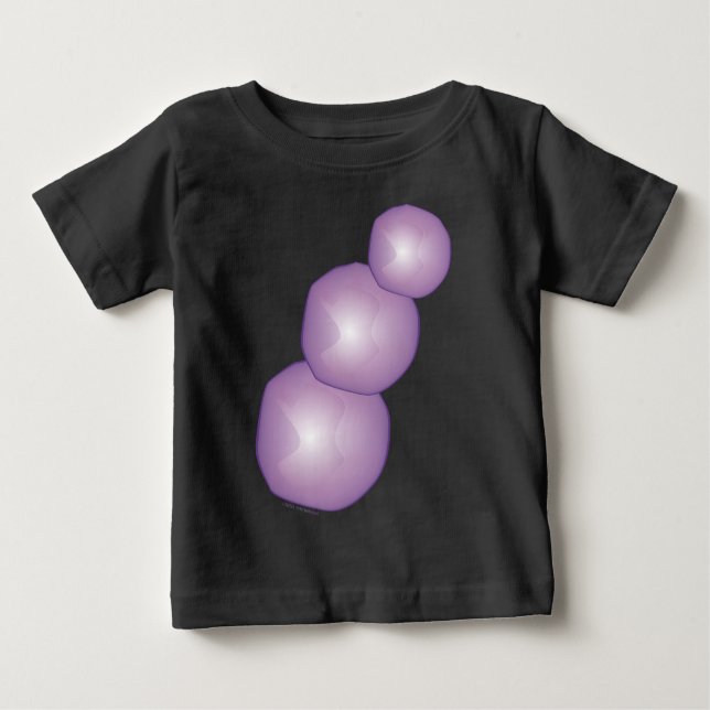 Lila Mond lila Sonnenherz lila Passionsbälle Baby T-shirt (Vorderseite)