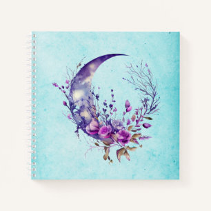 Lila Mond Notizbuch