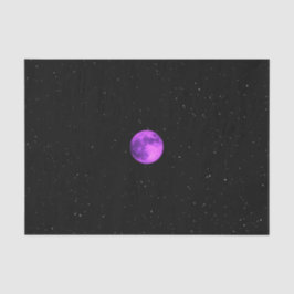 Lila Mond - Weltraumbahnhöfe Seidenpapier