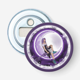 Lila Mondkind Flaschenöffner