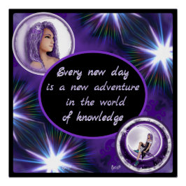 Lila Mondkind Poster