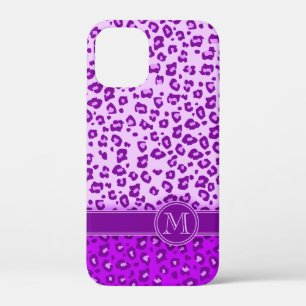 Lila Monografie von Leopard Case-Mate iPhone Hülle