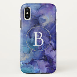 Lila Monogram-Marble-iPhone X-Fall Case-Mate iPhone Hülle