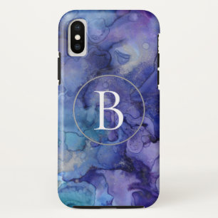 Lila Monogram-Marble-iPhone X-Fall Case-Mate iPhone Hülle