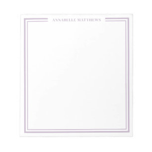 Lila Monogramm Notizblock
