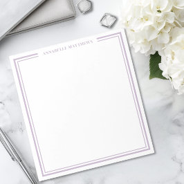 Lila Monogramm Notizblock