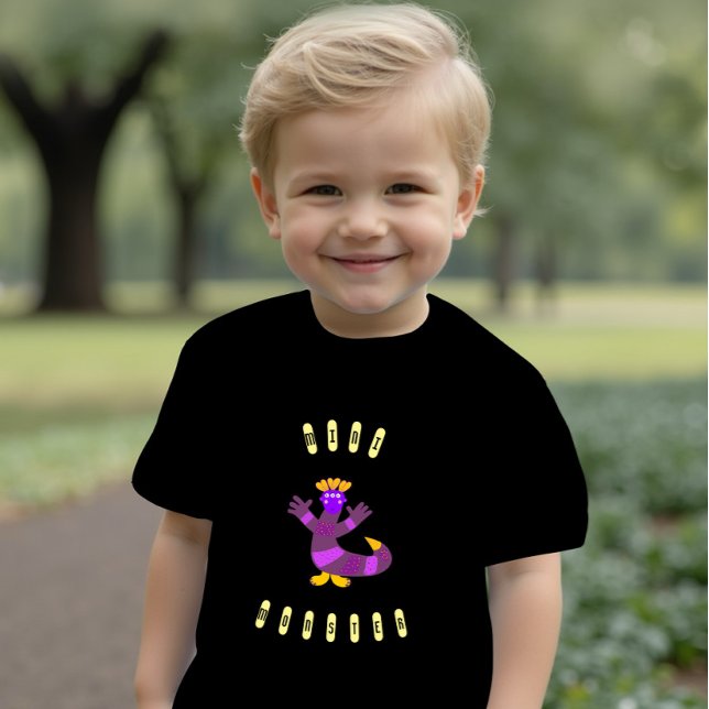 Lila Monster-Baby-T - Shirt (Von Creator hochgeladen)