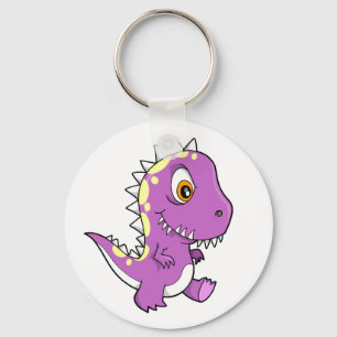 Lila Monster Dinosaurier Schlüsselkette Schlüsselanhänger