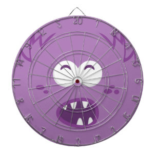 Lila Monster-Face-Dart-Board Dartscheibe