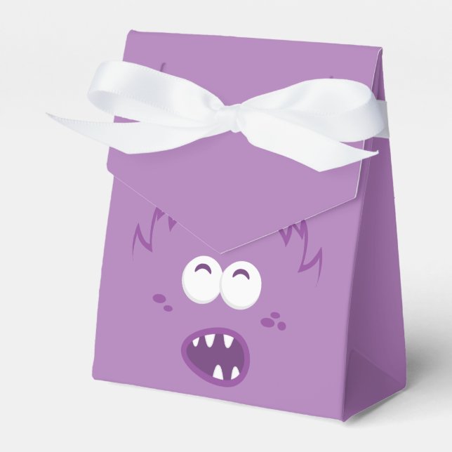 Lila Monster-Gesicht-Geschenkboxen Geschenkschachtel (Vorderseite)