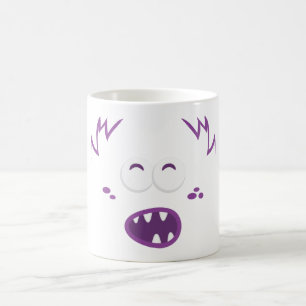 Lila Monster-Gesicht-Tasse Tasse