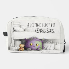 Lila Monster Kids-Reiseveranstalter Waschbeutel