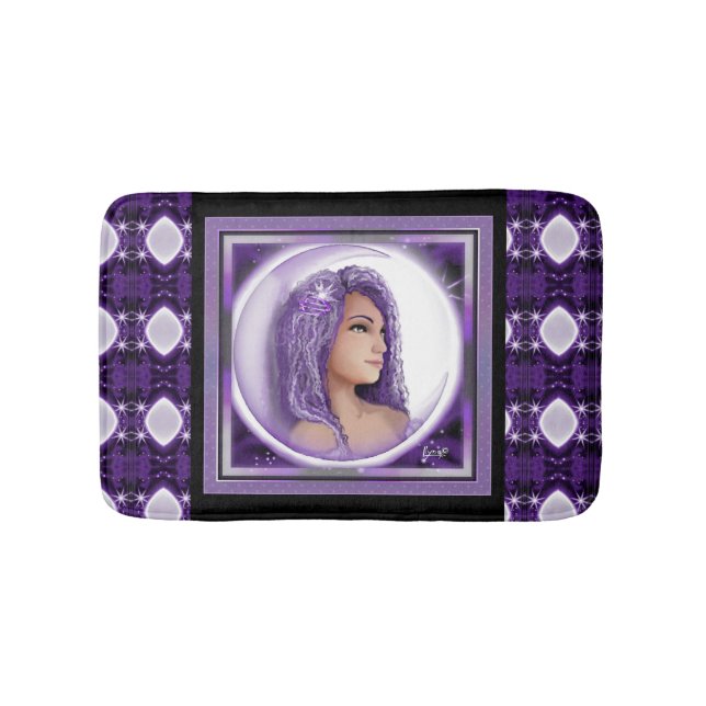 Lila Moon Child Bath Mat Badematte (Vorderseite)
