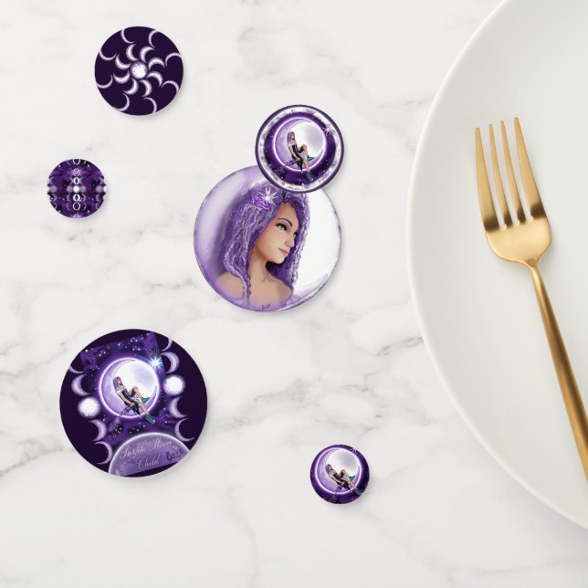 Lila Moon Child Confetti Konfetti (Gruppe)