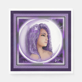 Lila Moon Child Napkins Serviette