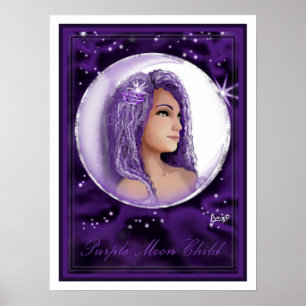 Lila Moon Child Poster