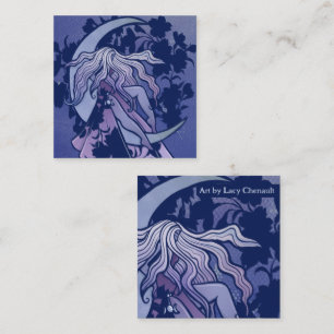 Lila Moon Goddess Wiccan Triple Moon Symbol Art Mitteilungskarte