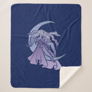 Lila Moon Goddess Wiccan Triple Moon Symbol Art Sherpadecke