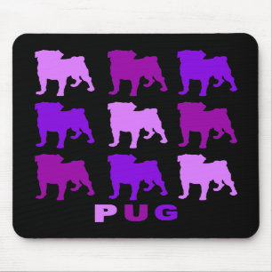 Lila Möpsen Mousepad