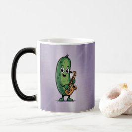 Lila Morphing-Tasse Musikalische Gurke Verwandlungstasse