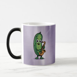 Lila Morphing-Tasse Musikalische Gurke Verwandlungstasse