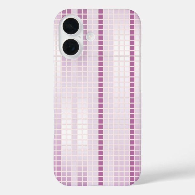 Lila Mosaikfliesen Case-Mate iPhone Hülle (Rückseite)
