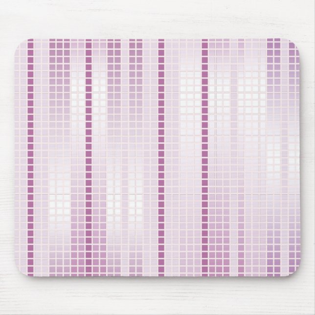 Lila Mosaikfliesen Mousepad (Vorne)