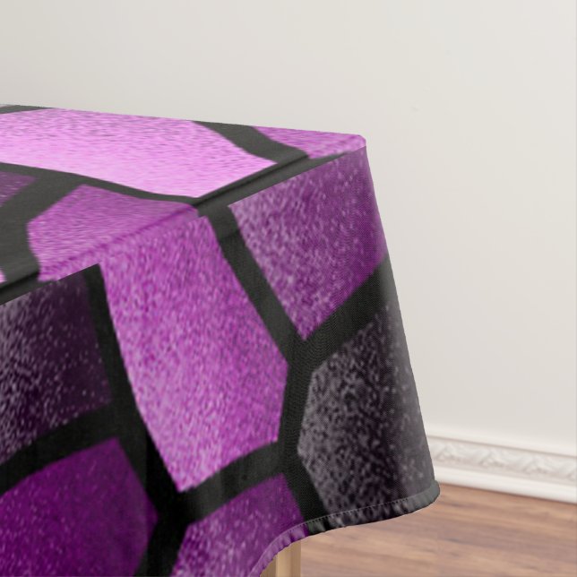 Lila Mosaiktablett Tischdecke (Beispiel)