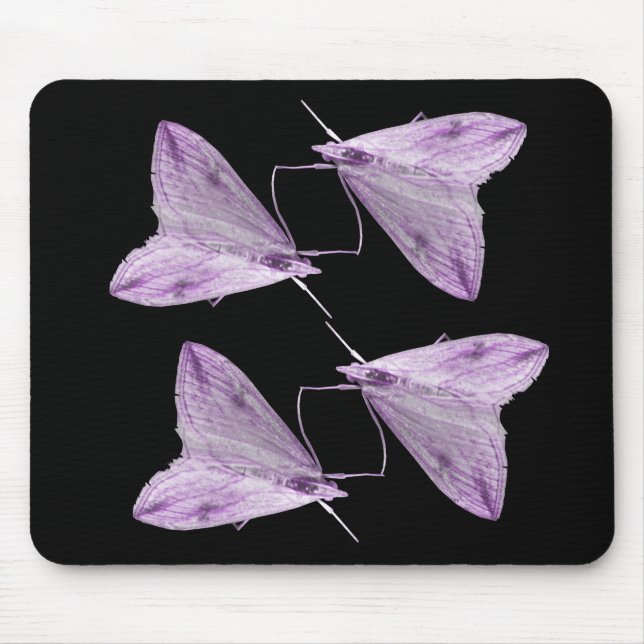 Lila Moth Art Mousepad (Vorne)
