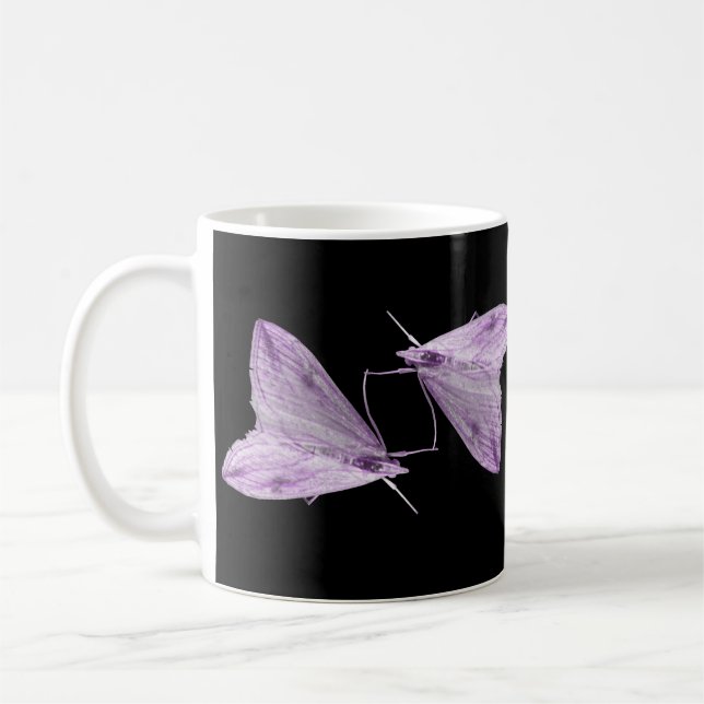 Lila Moth Art Tasse (Links)