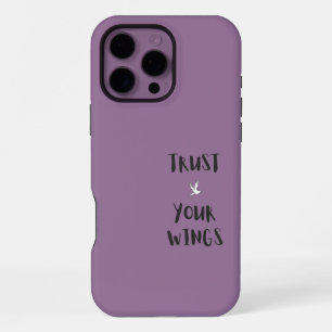 Lila Motivations-Positive-Zitate-Affirmationen iPhone 16 Pro Max Hülle