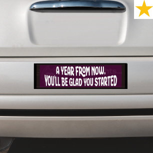 Lila Motivierende Zufällige Akte der Freundlichkei Autoaufkleber