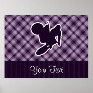 Lila Motocross-Whip Poster