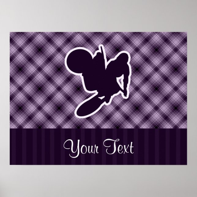 Lila Motocross-Whip Poster (Vorne)