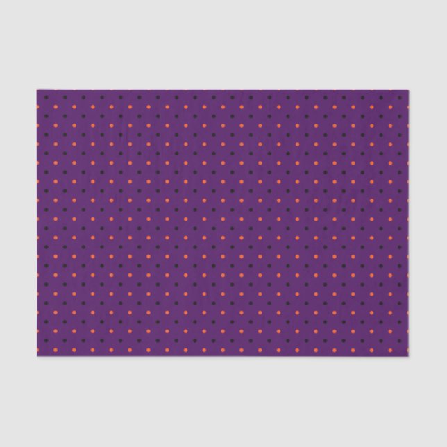 Lila & Multi Mini Polka Dots 03 Seidenpapier (Vorderseite)