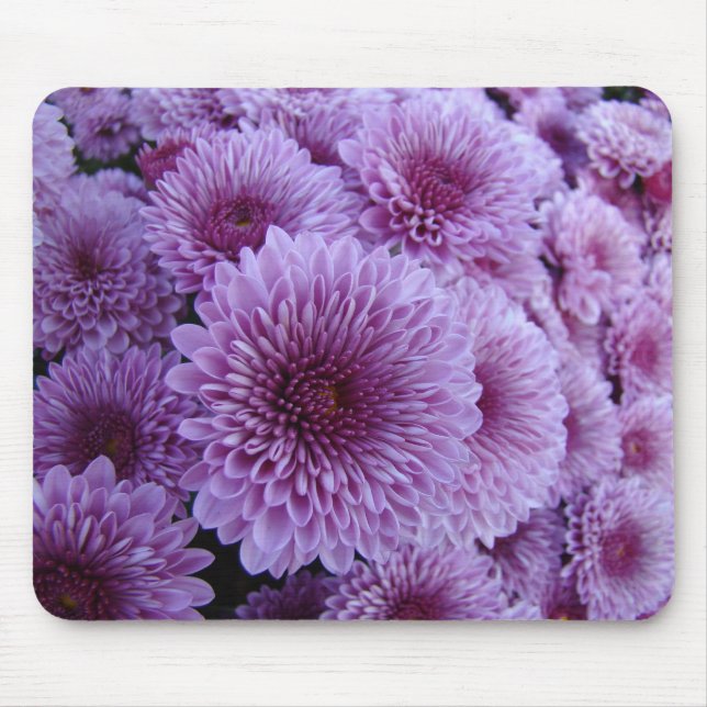 Lila Mums the Word! Mousepad (Vorne)