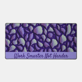 Lila Muscheln Schreibtischunterlage