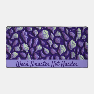 Lila Muscheln Schreibtischunterlage